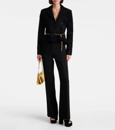 Etro High-rise wool flared pants | Thumbnail 2 Etro High-rise wool flared pants | Thumbnail 2