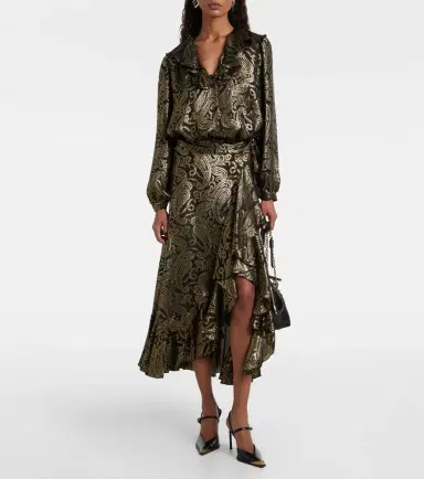 Etro Paisley ruffled silk-blend blouse | Thumbnail 2 Etro Paisley ruffled silk-blend blouse | Thumbnail 2