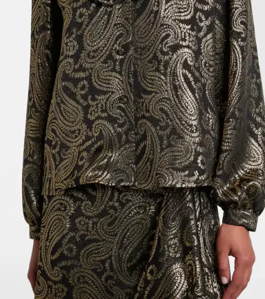 Etro Paisley ruffled silk-blend blouse | Thumbnail 4 Etro Paisley ruffled silk-blend blouse | Thumbnail 4