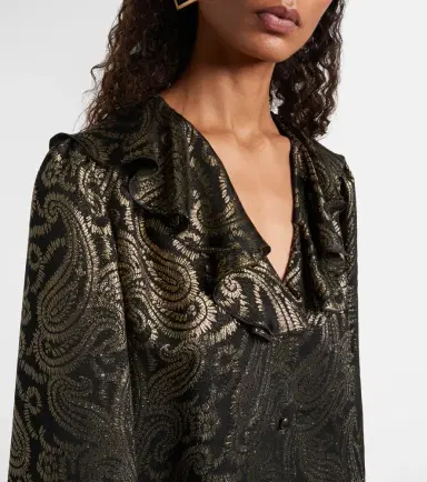 Etro Paisley ruffled silk-blend blouse | Thumbnail 5 Etro Paisley ruffled silk-blend blouse | Thumbnail 5