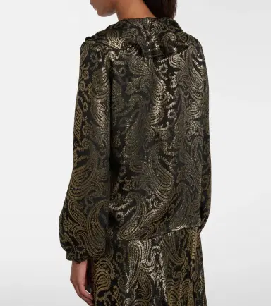 Etro Paisley ruffled silk-blend blouse | Thumbnail 6 Etro Paisley ruffled silk-blend blouse | Thumbnail 6