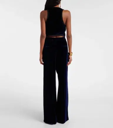 Etro Velvet wide-leg pants | Thumbnail 2 Etro Velvet wide-leg pants | Thumbnail 2