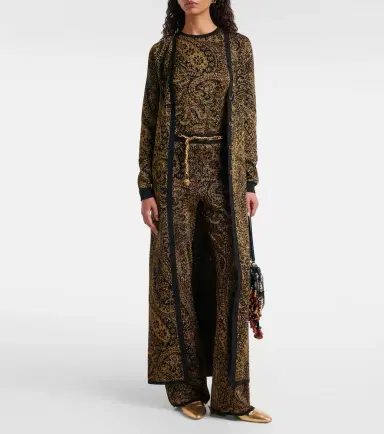 Etro Paisley wool-blend lamé tank top | Thumbnail 3 Etro Paisley wool-blend lamé tank top | Thumbnail 3