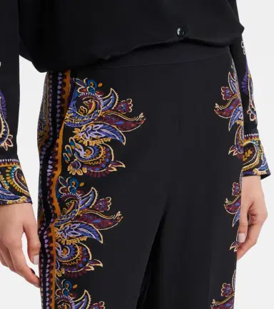 Etro Paisley silk wide-leg pants | Thumbnail 3 Etro Paisley silk wide-leg pants | Thumbnail 3