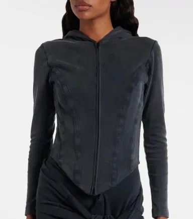 Balenciaga Cotton jersey hoodie | Thumbnail 6 Balenciaga Cotton jersey hoodie | Thumbnail 6