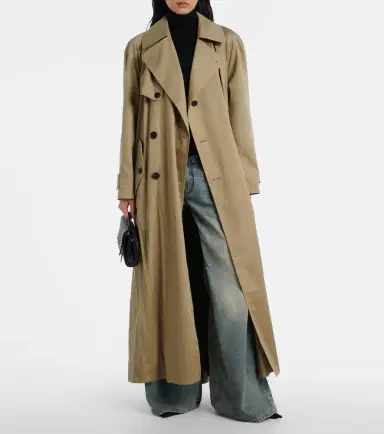 Balenciaga Cocoon cotton twill trench coat | Thumbnail 3 Balenciaga Cocoon cotton twill trench coat | Thumbnail 3