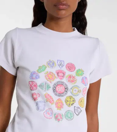 Balenciaga Printed cotton jersey T-shirt | Thumbnail 3 Balenciaga Printed cotton jersey T-shirt | Thumbnail 3