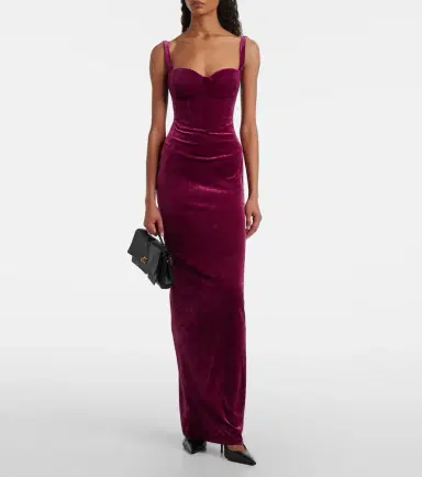 Balenciaga Open-back velvet gown | Thumbnail 3 Balenciaga Open-back velvet gown | Thumbnail 3
