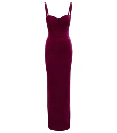 Balenciaga Open-back velvet gown | Thumbnail 1 Balenciaga Open-back velvet gown | Thumbnail 1