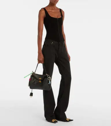Balenciaga Cotton-blend velvet corset top | Thumbnail 2 Balenciaga Cotton-blend velvet corset top | Thumbnail 2