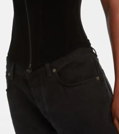Balenciaga Cotton-blend velvet corset top | Thumbnail 3 Balenciaga Cotton-blend velvet corset top | Thumbnail 3
