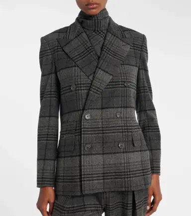 Ralph Lauren Collection Kent checked double-breasted wool jacket | Thumbnail 4 Ralph Lauren Collection Kent checked double-breasted wool jacket | Thumbnail 4