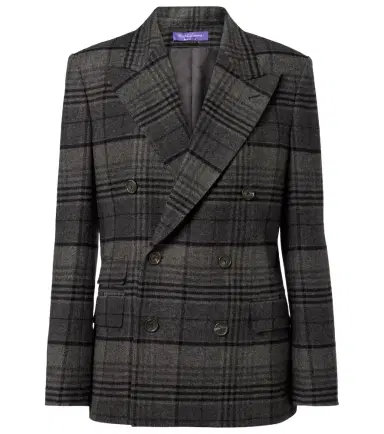 Ralph Lauren Collection Kent checked double-breasted wool jacket | Thumbnail 1 Ralph Lauren Collection Kent checked double-breasted wool jacket | Thumbnail 1