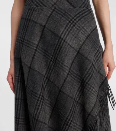 Ralph Lauren Collection Hadia fringed wool midi skirt | Thumbnail 4 Ralph Lauren Collection Hadia fringed wool midi skirt | Thumbnail 4