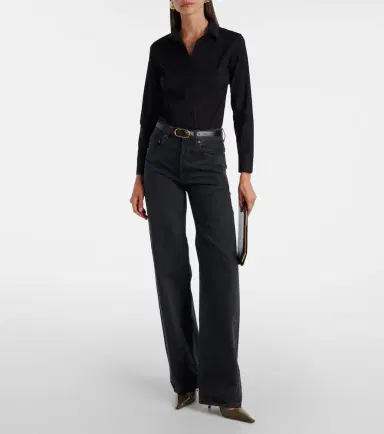 Wolford Cotton-blend poplin bodysuit | Thumbnail 2 Wolford Cotton-blend poplin bodysuit | Thumbnail 2