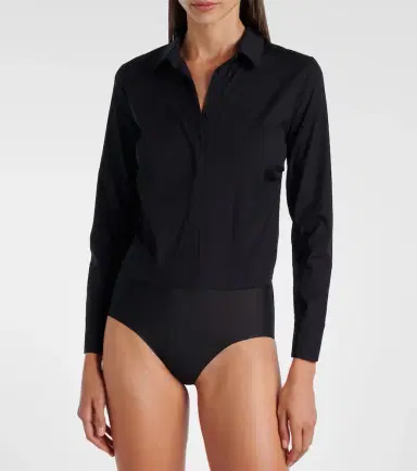 Wolford Cotton-blend poplin bodysuit | Thumbnail 5 Wolford Cotton-blend poplin bodysuit | Thumbnail 5
