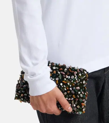 Dries Van Noten Cotton jersey polo shirt | Thumbnail 2 Dries Van Noten Cotton jersey polo shirt | Thumbnail 2