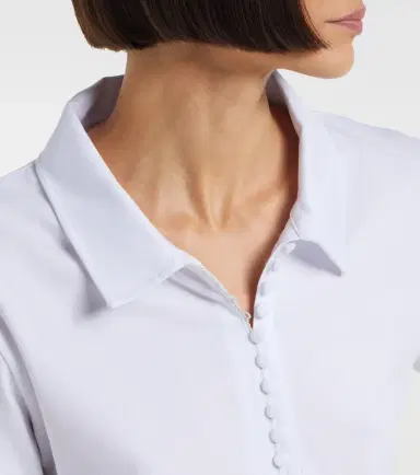 Dries Van Noten Cotton jersey polo shirt | Thumbnail 3 Dries Van Noten Cotton jersey polo shirt | Thumbnail 3