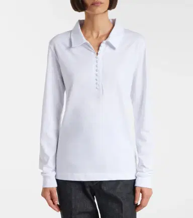 Dries Van Noten Cotton jersey polo shirt | Thumbnail 6 Dries Van Noten Cotton jersey polo shirt | Thumbnail 6