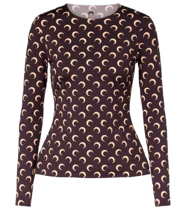 Marine Serre All Over Moon jersey top | Thumbnail 1 Marine Serre All Over Moon jersey top | Thumbnail 1