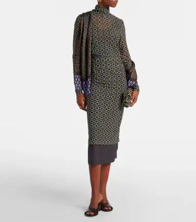 Dries Van Noten Printed midi dress | Thumbnail 4 Dries Van Noten Printed midi dress | Thumbnail 4