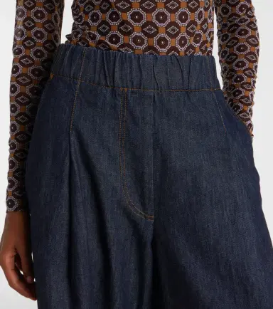 Dries Van Noten Pleated high-rise wide-leg jeans | Thumbnail 3 Dries Van Noten Pleated high-rise wide-leg jeans | Thumbnail 3