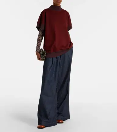 Dries Van Noten Pleated high-rise wide-leg jeans | Thumbnail 4 Dries Van Noten Pleated high-rise wide-leg jeans | Thumbnail 4