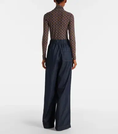 Dries Van Noten Pleated high-rise wide-leg jeans | Thumbnail 5 Dries Van Noten Pleated high-rise wide-leg jeans | Thumbnail 5