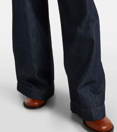 Dries Van Noten Pleated high-rise wide-leg jeans | Thumbnail 7 Dries Van Noten Pleated high-rise wide-leg jeans | Thumbnail 7
