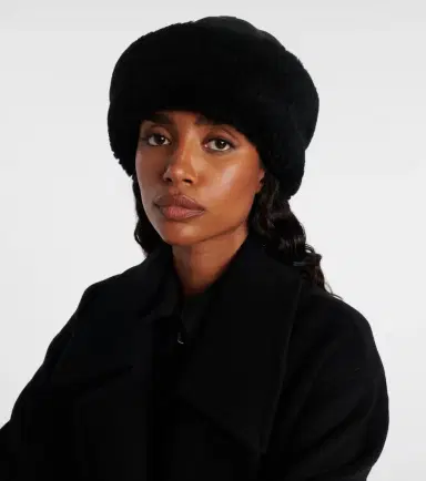 TOTEME Shearling-trimmed leather hat | Thumbnail 4 TOTEME Shearling-trimmed leather hat | Thumbnail 4