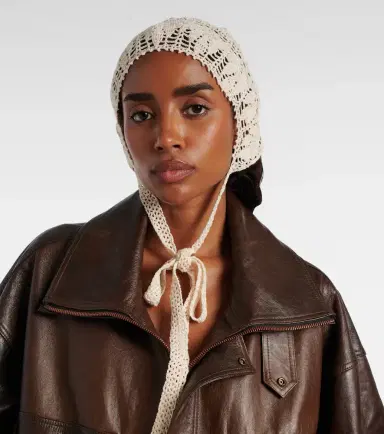 Magda Butrym Crochet cotton hood | Thumbnail 4 Magda Butrym Crochet cotton hood | Thumbnail 4