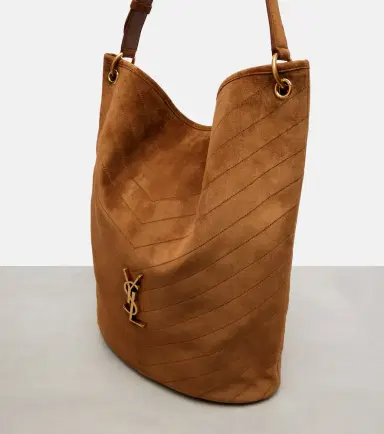 Saint Laurent Niki Cassandre suede bucket bag | Thumbnail 4 Saint Laurent Niki Cassandre suede bucket bag | Thumbnail 4