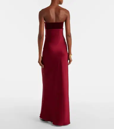 Max Mara Baia cotton satin maxi dress | Thumbnail 6 Max Mara Baia cotton satin maxi dress | Thumbnail 6