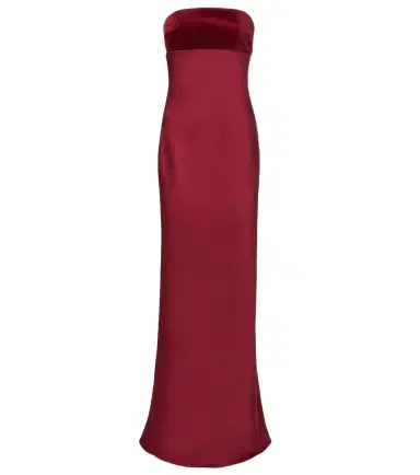 Max Mara Baia cotton satin maxi dress | Thumbnail 1 Max Mara Baia cotton satin maxi dress | Thumbnail 1