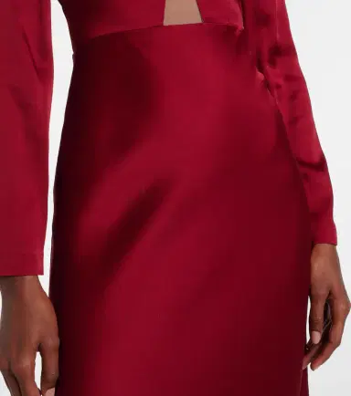 Max Mara Bird satin maxi dress | Thumbnail 5 Max Mara Bird satin maxi dress | Thumbnail 5
