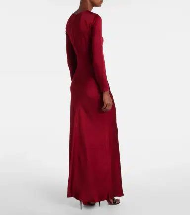 Max Mara Bird satin maxi dress | Thumbnail 6 Max Mara Bird satin maxi dress | Thumbnail 6
