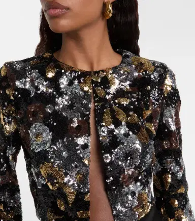 Max Mara Lastra sequined tulle maxi dress | Thumbnail 3 Max Mara Lastra sequined tulle maxi dress | Thumbnail 3