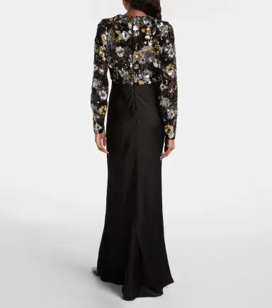 Max Mara Lastra sequined tulle maxi dress | Thumbnail 5 Max Mara Lastra sequined tulle maxi dress | Thumbnail 5