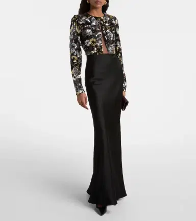 Max Mara Lastra sequined tulle maxi dress | Thumbnail 6 Max Mara Lastra sequined tulle maxi dress | Thumbnail 6
