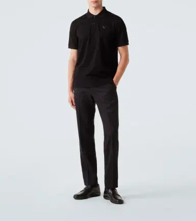 Prada Logo cotton polo shirt | Thumbnail 3 Prada Logo cotton polo shirt | Thumbnail 3