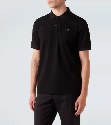 Prada Logo cotton polo shirt | Thumbnail 5 Prada Logo cotton polo shirt | Thumbnail 5