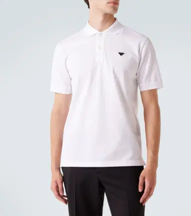 Prada Logo cotton polo shirt | Thumbnail 4 Prada Logo cotton polo shirt | Thumbnail 4