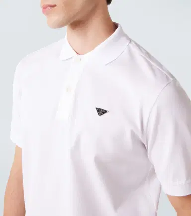 Prada Logo cotton polo shirt | Thumbnail 5 Prada Logo cotton polo shirt | Thumbnail 5