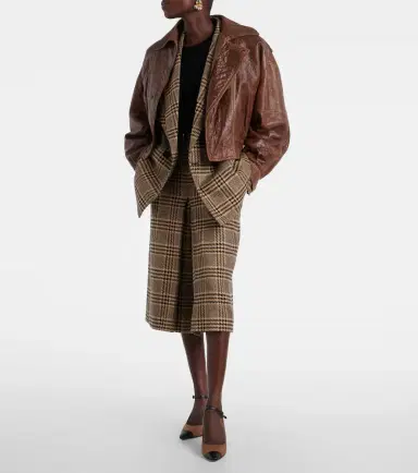 Manolo Blahnik Semele 90 leather-trimmed tweed pumps | Thumbnail 5 Manolo Blahnik Semele 90 leather-trimmed tweed pumps | Thumbnail 5