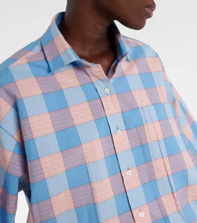 Prada Checked cotton poplin shirt | Thumbnail 5 Prada Checked cotton poplin shirt | Thumbnail 5