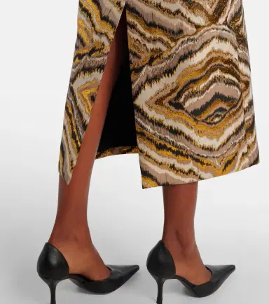 Markarian Gloria off-shoulder jacquard midi dress | Thumbnail 3 Markarian Gloria off-shoulder jacquard midi dress | Thumbnail 3