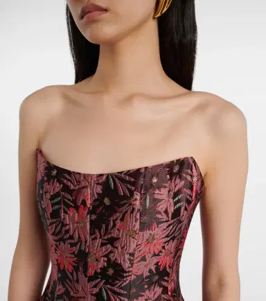 Markarian Rousseau floral brocade midi dress | Thumbnail 5 Markarian Rousseau floral brocade midi dress | Thumbnail 5