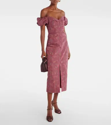 Markarian Adelaine floral puff sleeves gown | Thumbnail 3 Markarian Adelaine floral puff sleeves gown | Thumbnail 3