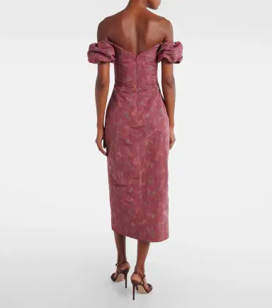 Markarian Adelaine floral puff sleeves gown | Thumbnail 4 Markarian Adelaine floral puff sleeves gown | Thumbnail 4