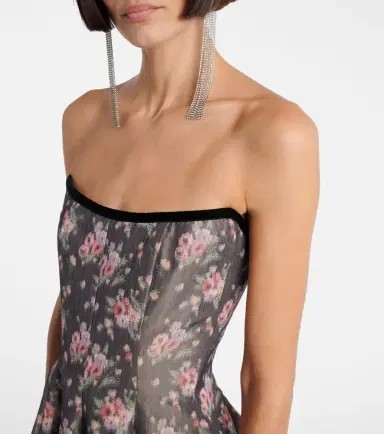 Markarian Laila floral taffeta corset gown | Thumbnail 4 Markarian Laila floral taffeta corset gown | Thumbnail 4